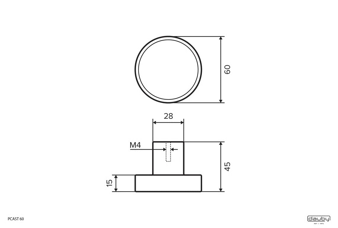 Knob PCAST 60mm