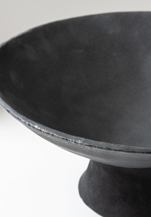 Footed Bowl Low - Black
