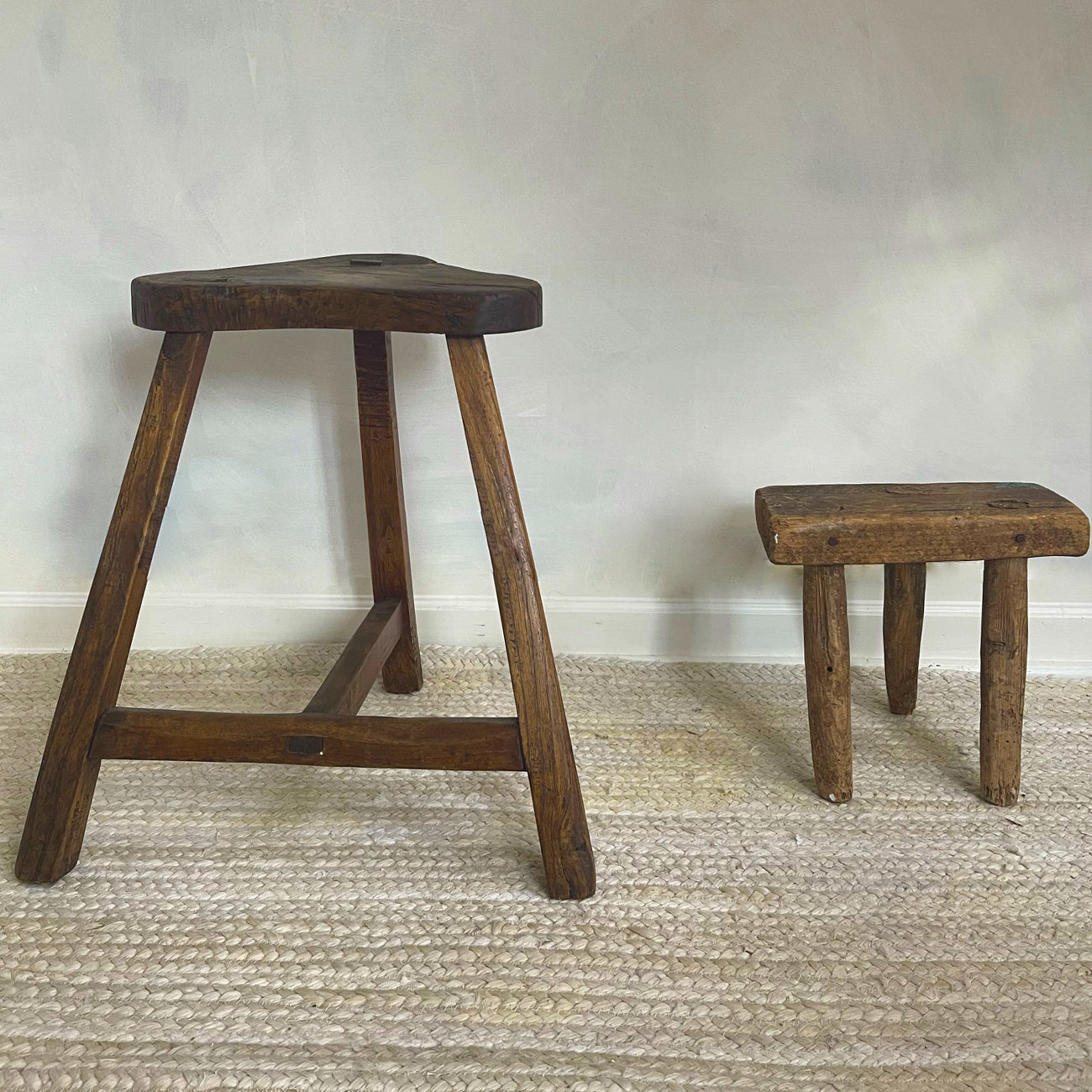 Vintage Wood Large Milking Stool – THECAZAPROJECT