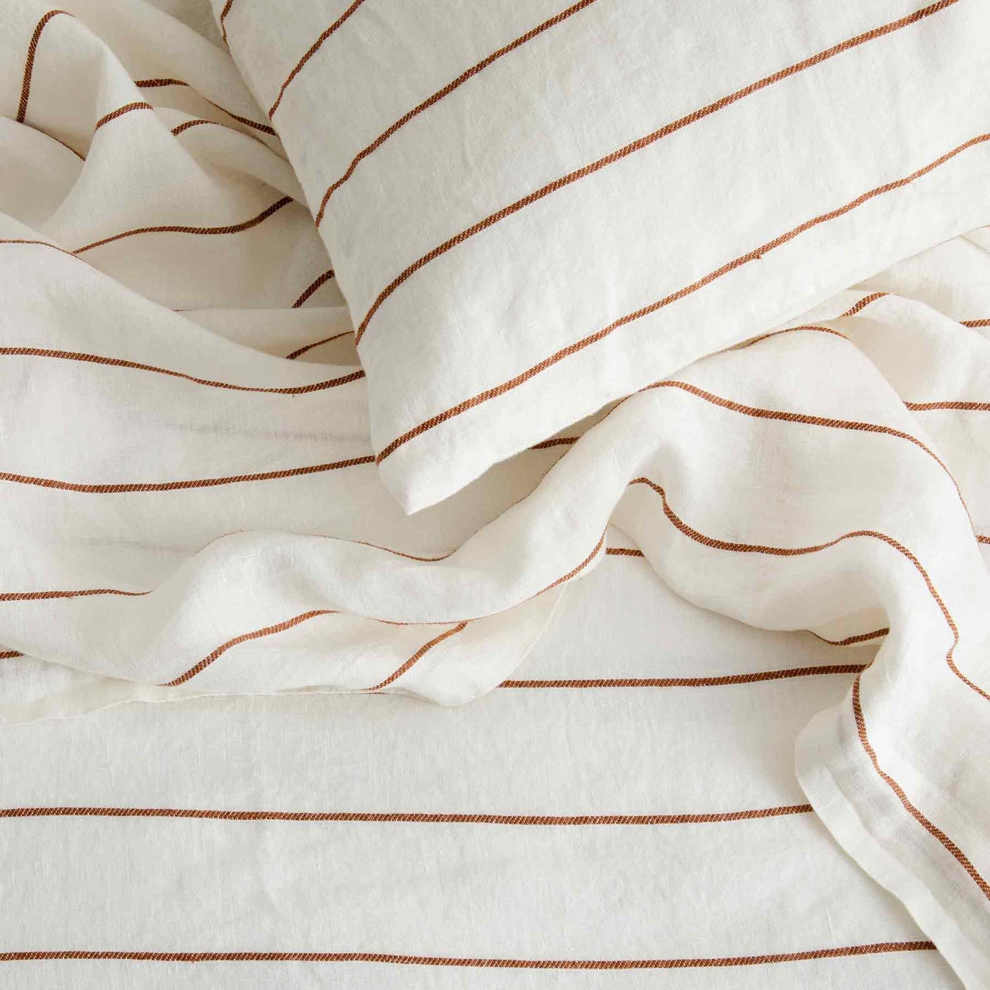 Linen Flat Sheet with Border