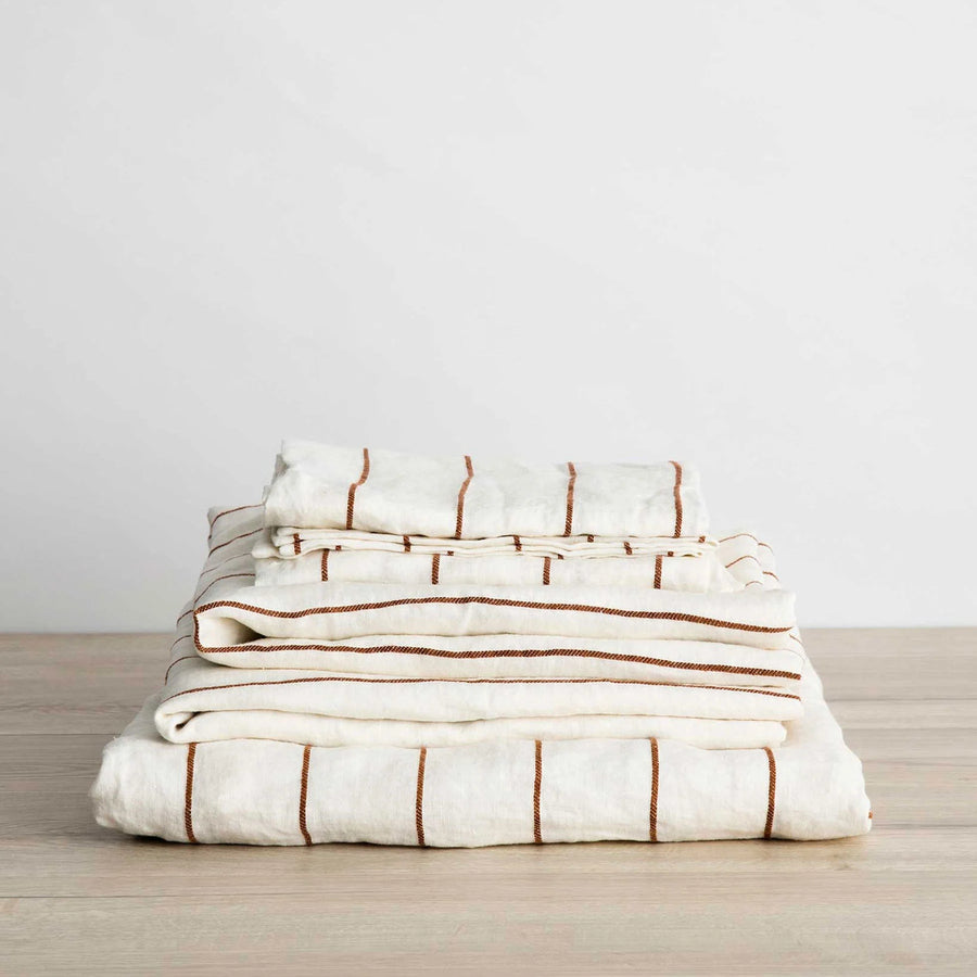 Linen Sheet Set with Pillowcases