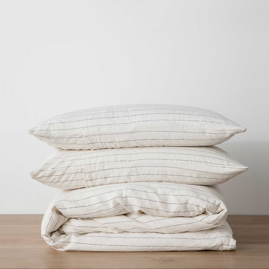 Linen Duvet Cover Set with Pillowcases