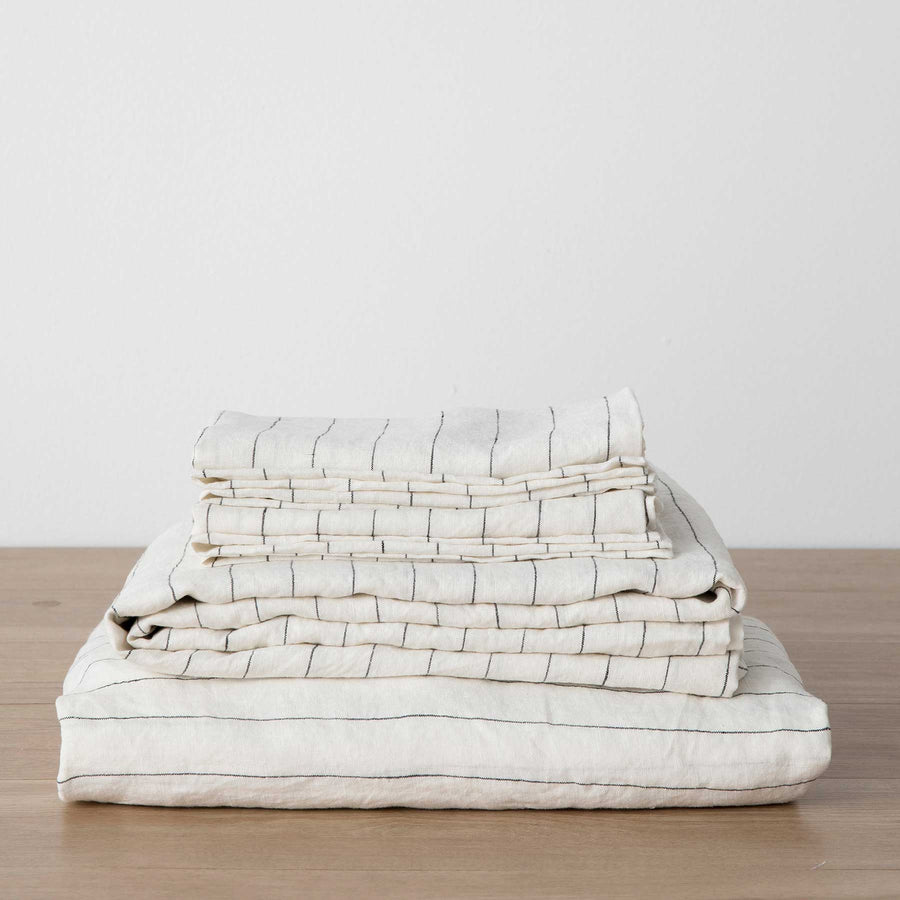 Linen Sheet Set with Pillowcases