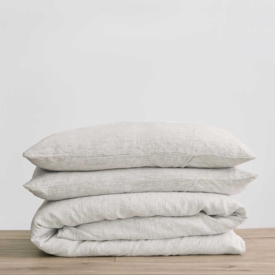 Linen Duvet Cover Set with Pillowcases