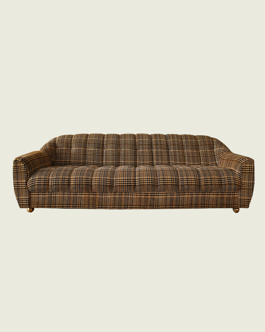 Vintage 1970s Tweed 3-Seater Sofa