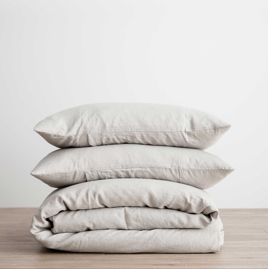 Linen Duvet Cover Set with Pillowcases