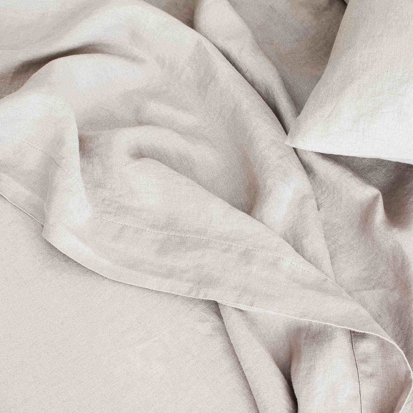 Linen Flat Sheet with Border