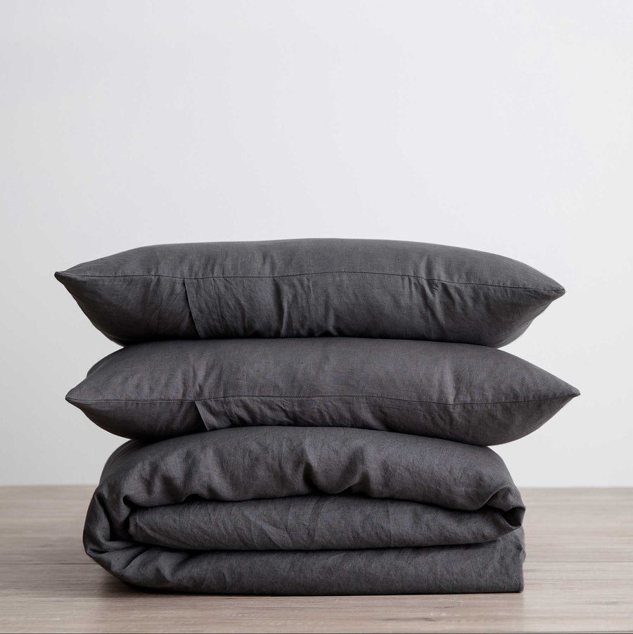 Linen Duvet Cover Set with Pillowcases