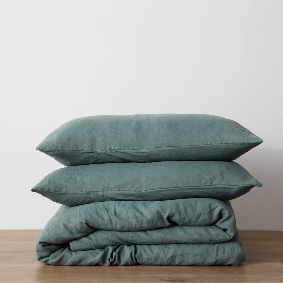 Linen Duvet Cover Set with Pillowcases