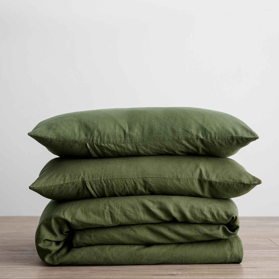 Linen Duvet Cover Set with Pillowcases