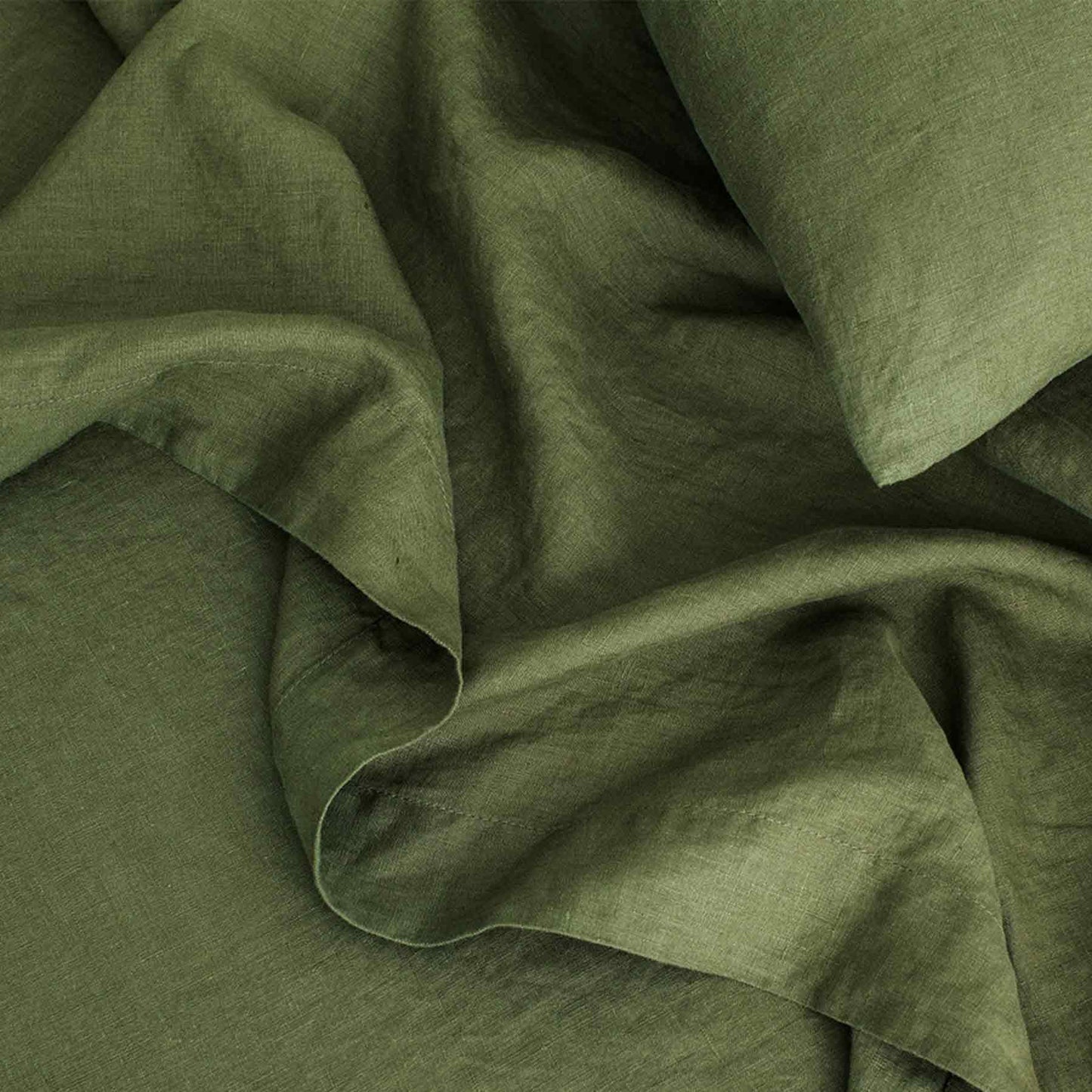 Linen Flat Sheet with Border