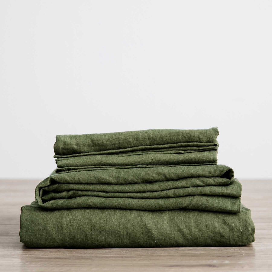 Linen Sheet Set with Pillowcases