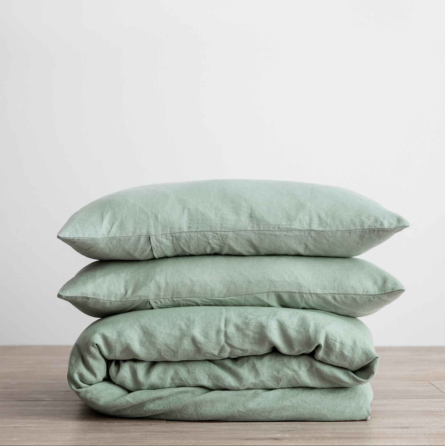 Linen Duvet Cover Set with Pillowcases