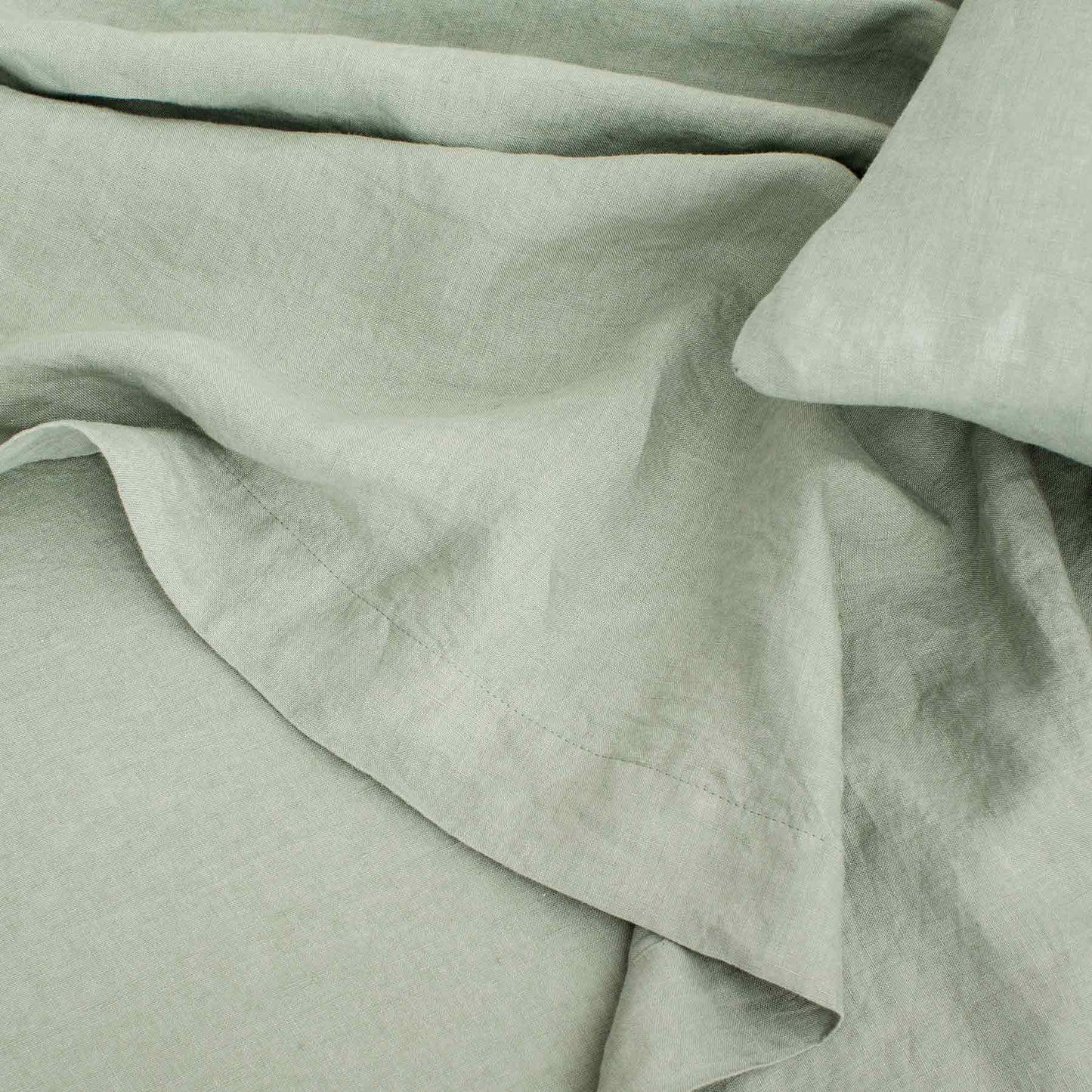 Linen Flat Sheet with Border