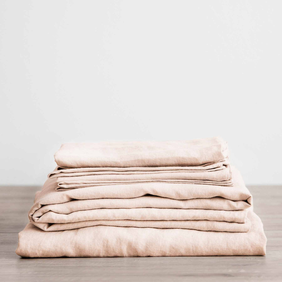 Linen Sheet Set with Pillowcases