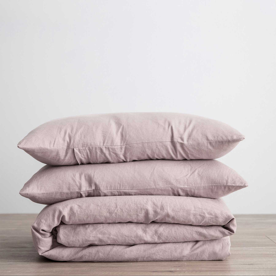 Linen Duvet Cover Set with Pillowcases