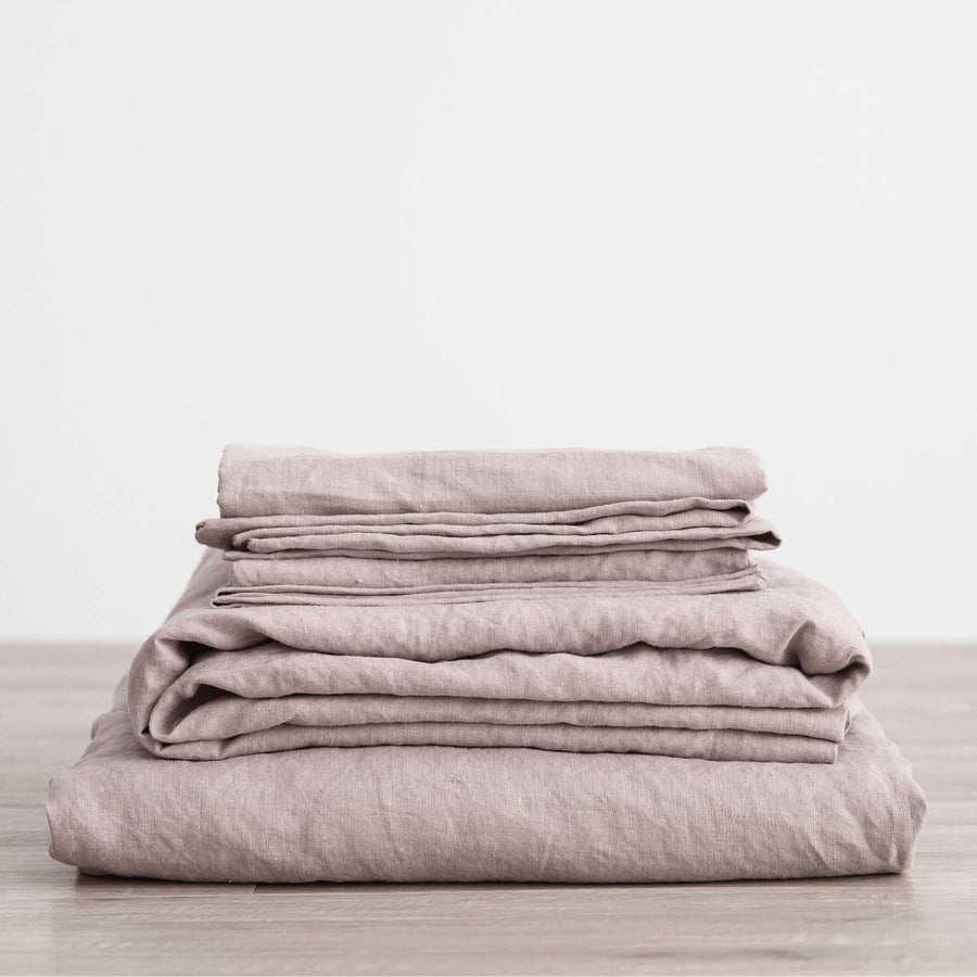 Linen Sheet Set with Pillowcases