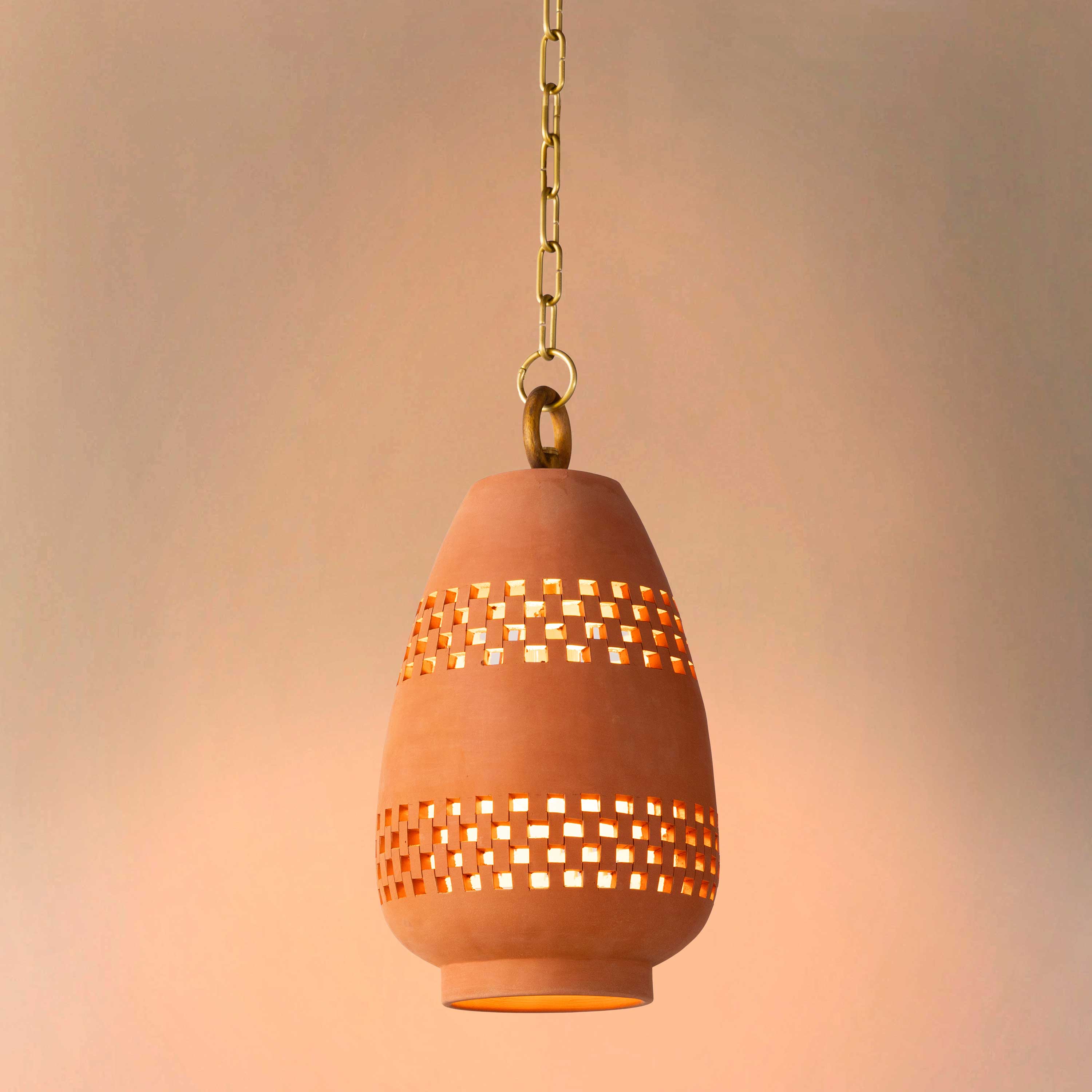 Ajedrez Terracotta Pendant Light