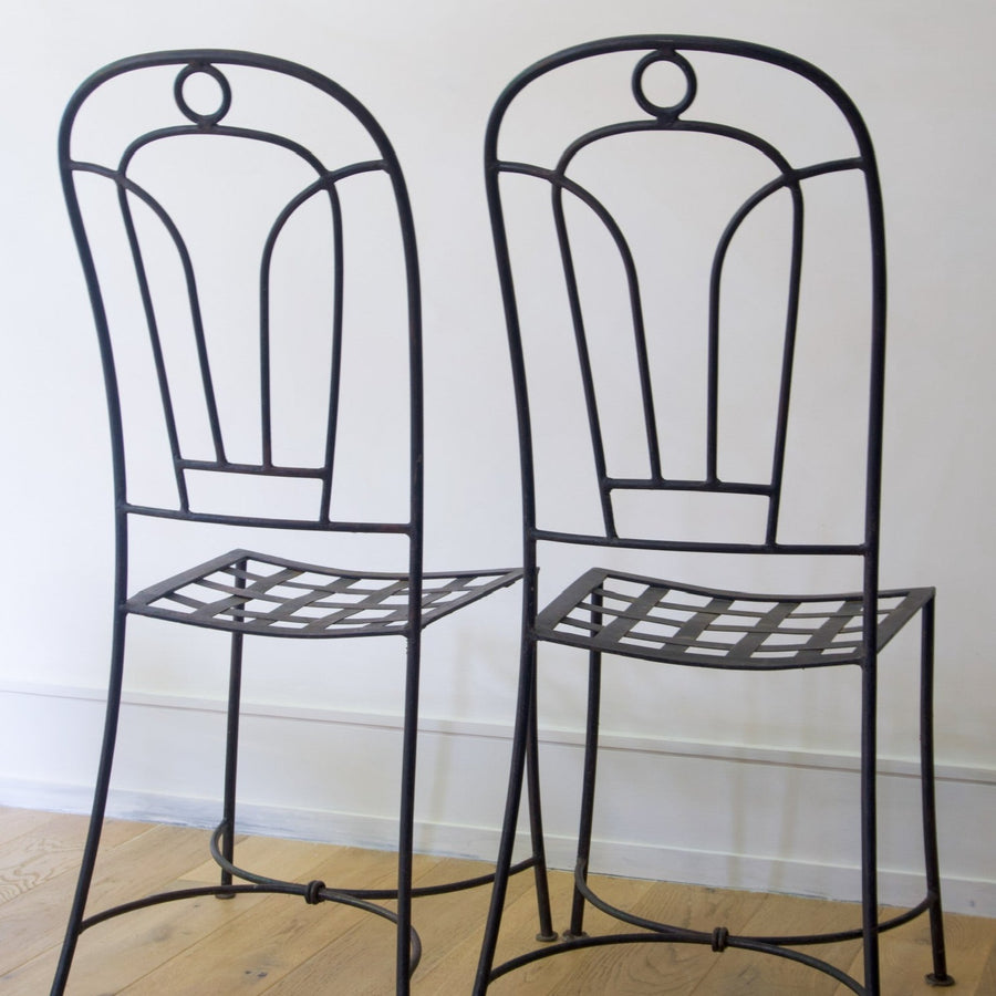 Iron Garden Chairs Set of 4