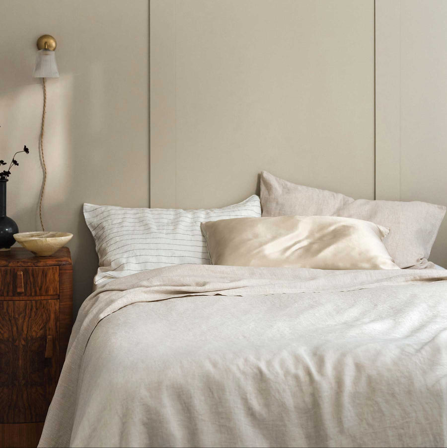 Linen Duvet Cover Set with Pillowcases