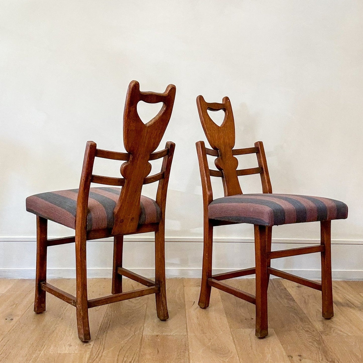 Set of 6 Oak Danish Armchairs