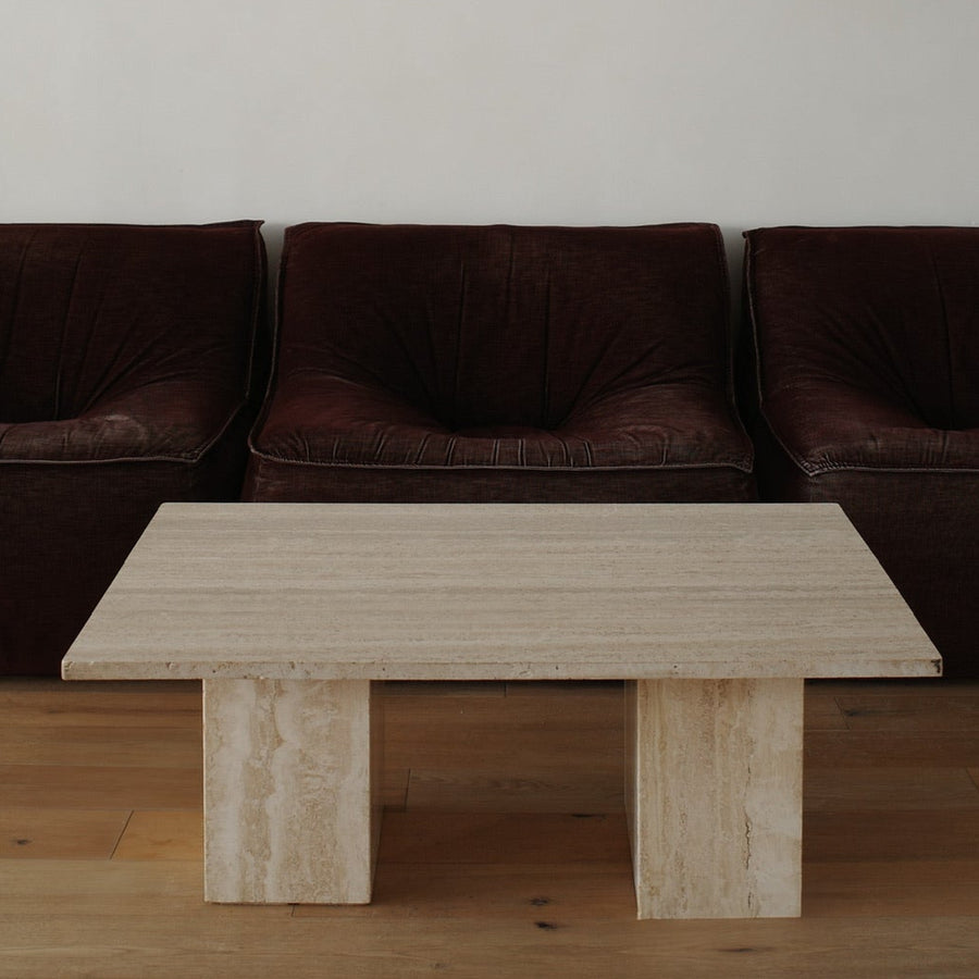 Italian Travertine Coffee Table