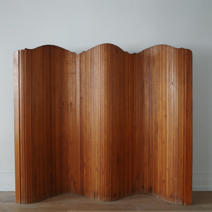 1940s Baumann Pine Screen Room Divider