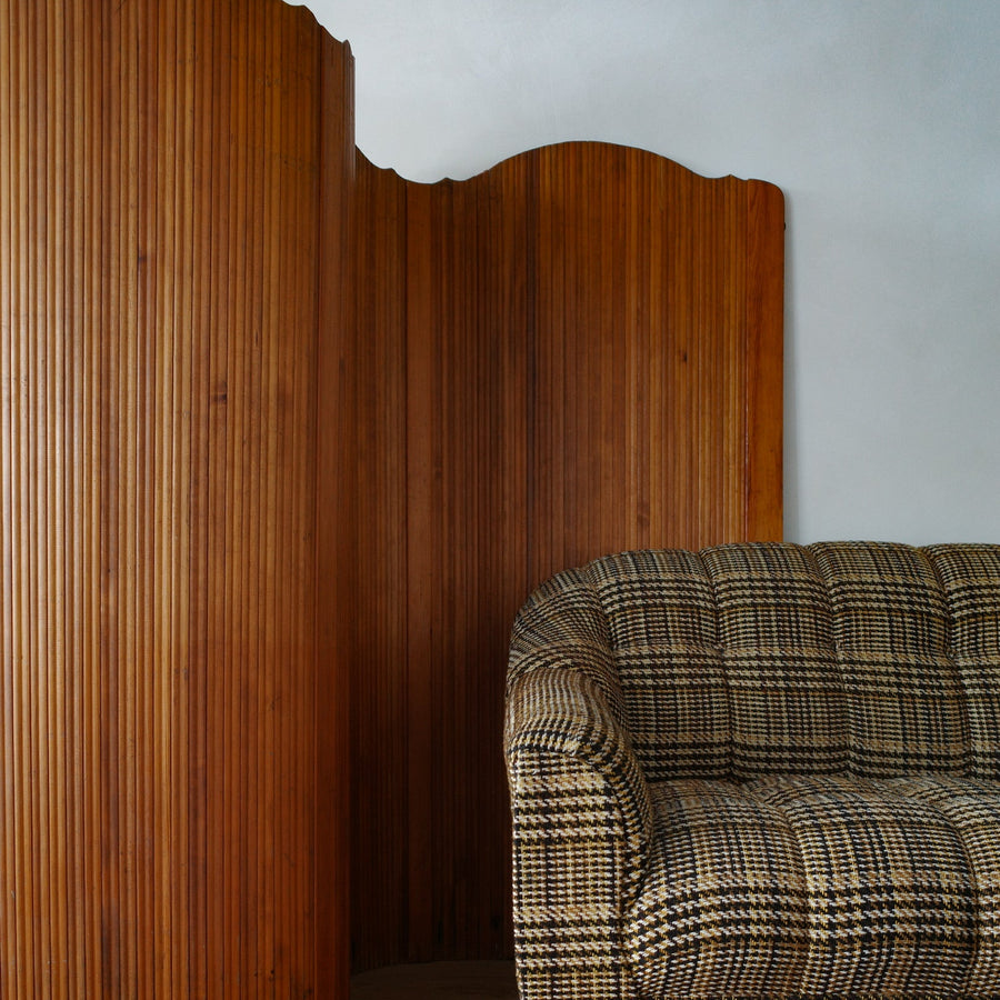 1940s Baumann Pine Screen Room Divider