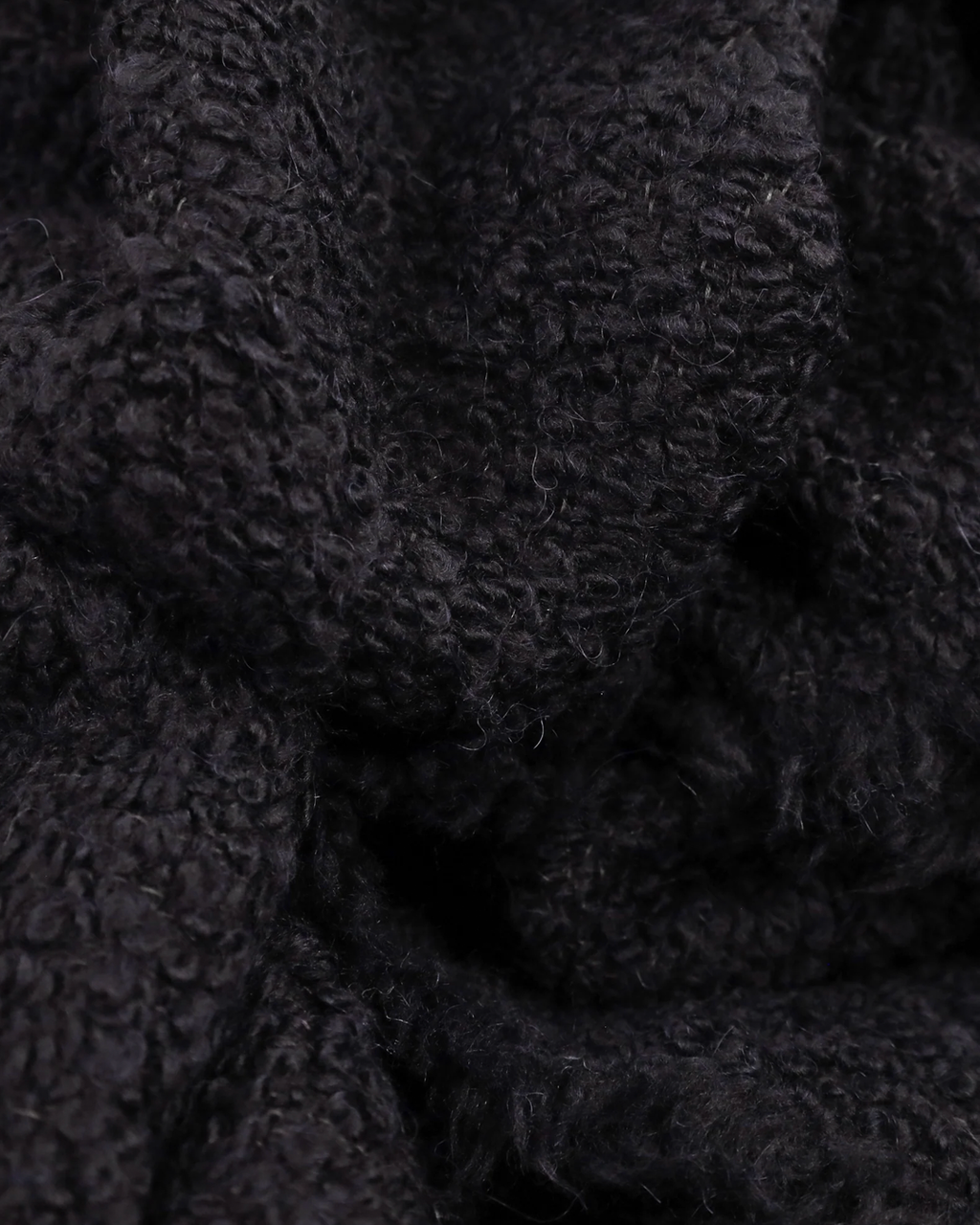Black Alpaca Throw