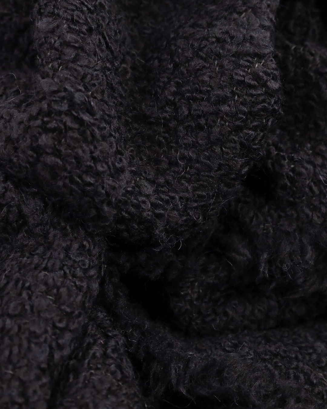 Black Alpaca Throw