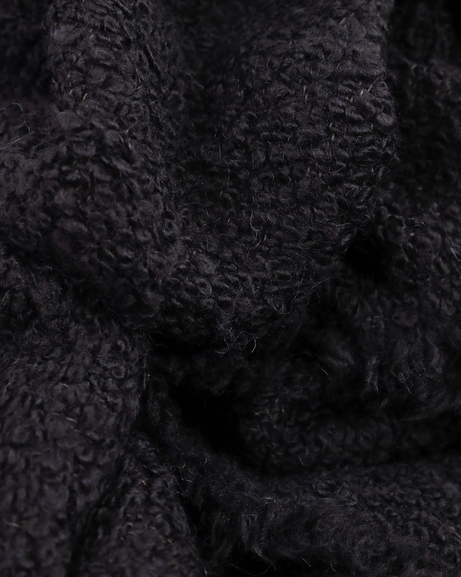 Black Alpaca Throw