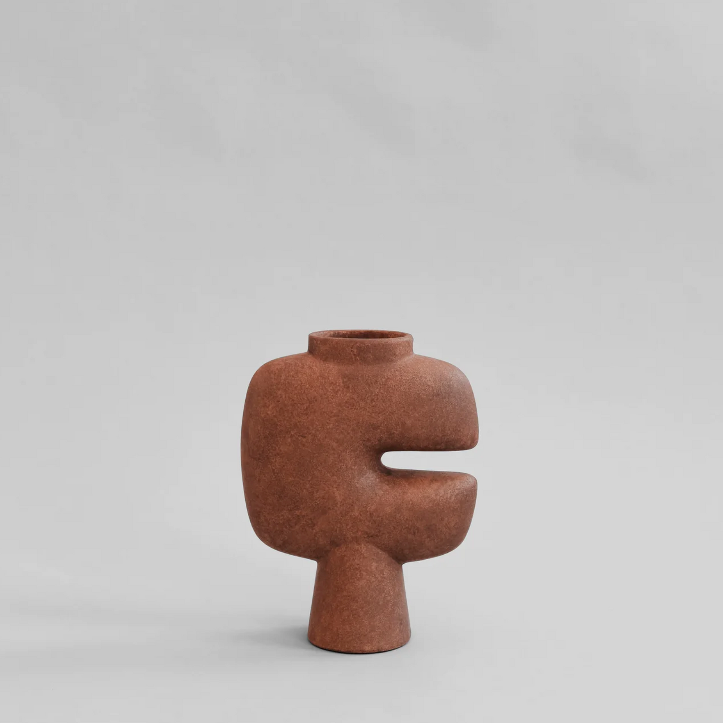 Tribal Vase, Medio - Terracotta