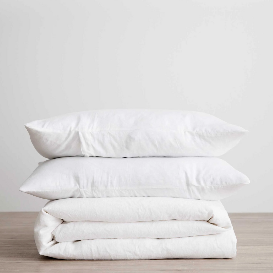 Linen Duvet Cover Set with Pillowcases