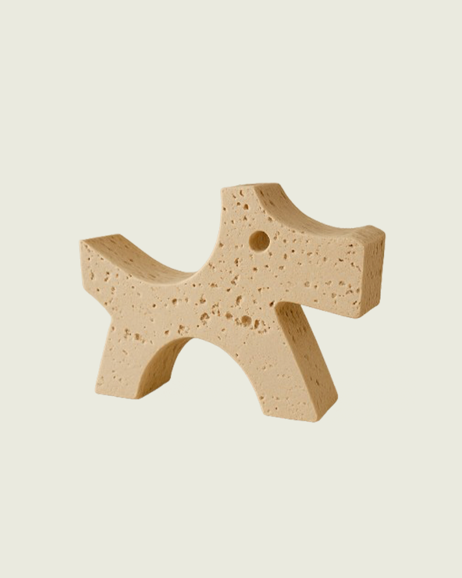 1970s Original Travertine Dog Sculpture by Fratelli Mannelli