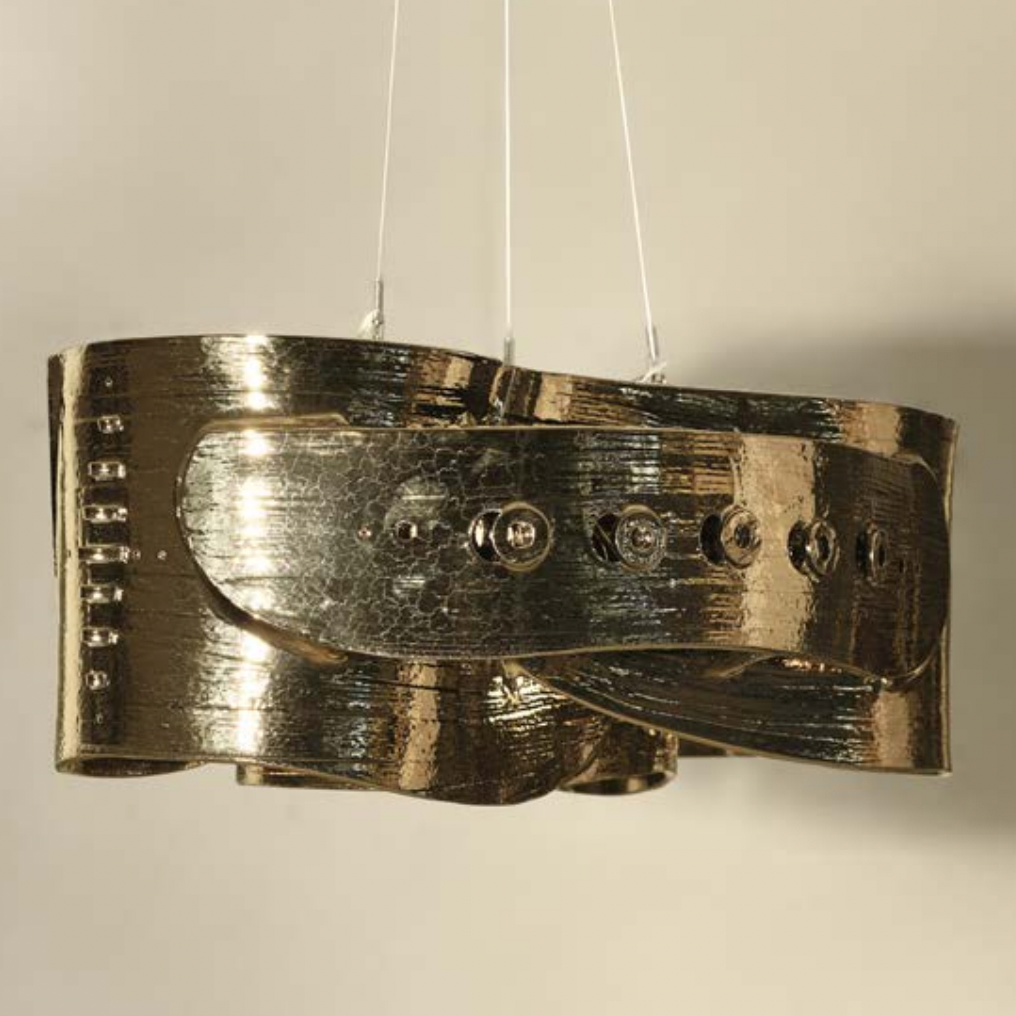 Chandelier Curve Grande Bronze Glazed