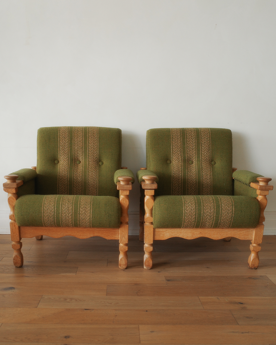 Pair of  1970s Danish Lounge Chairs