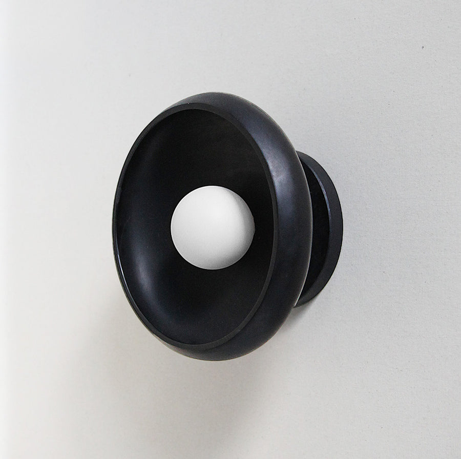 Piedra Black Marble Sconce