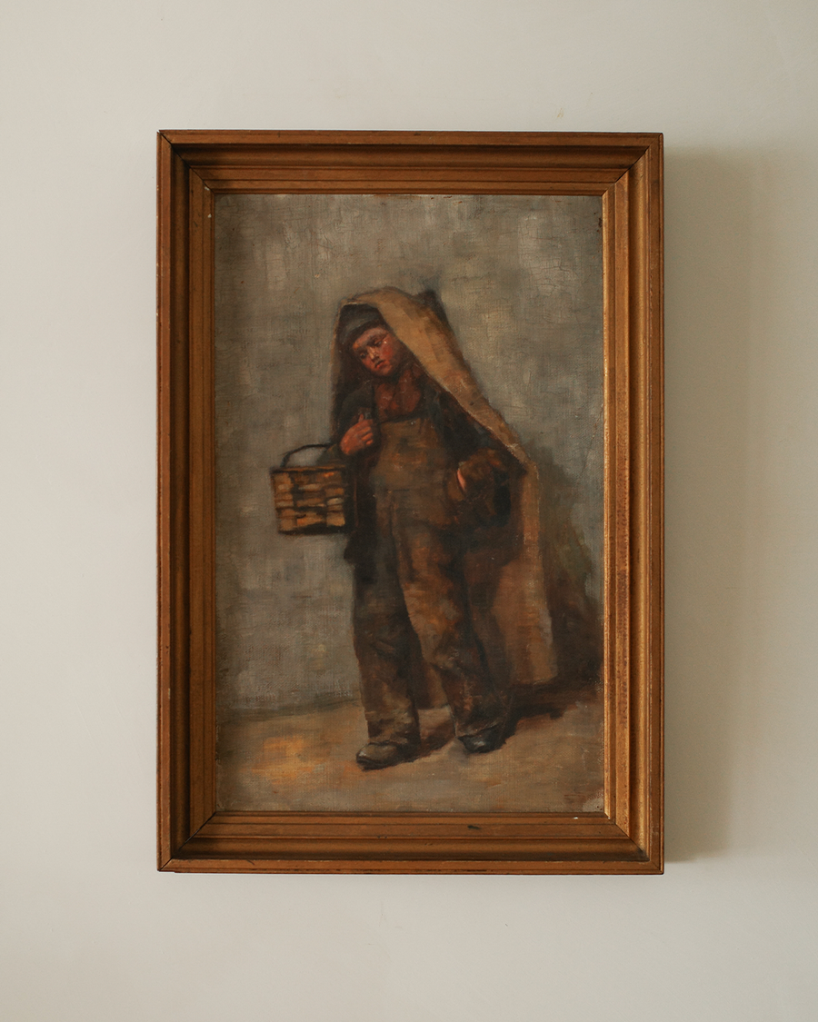 Vintage Painting of Child