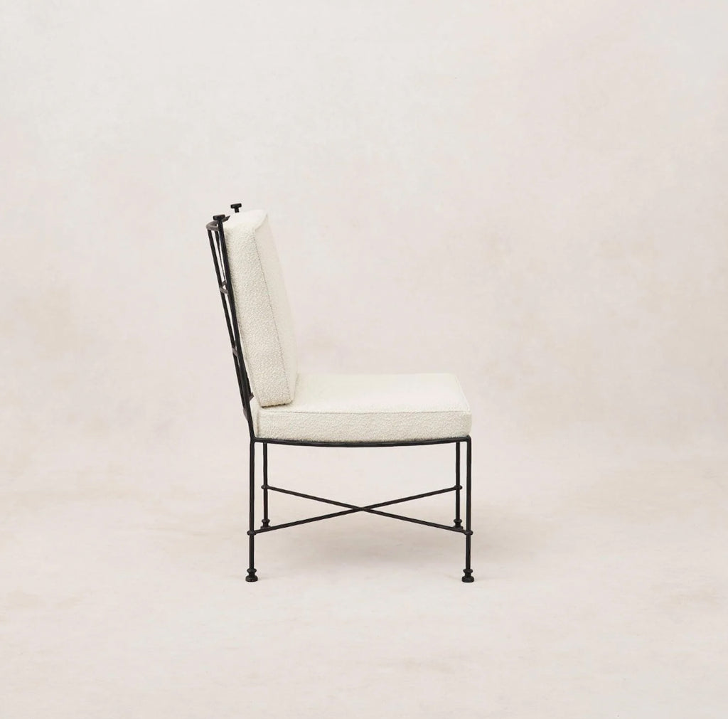 Provence Outdoor Armless Boucle Dining Chair