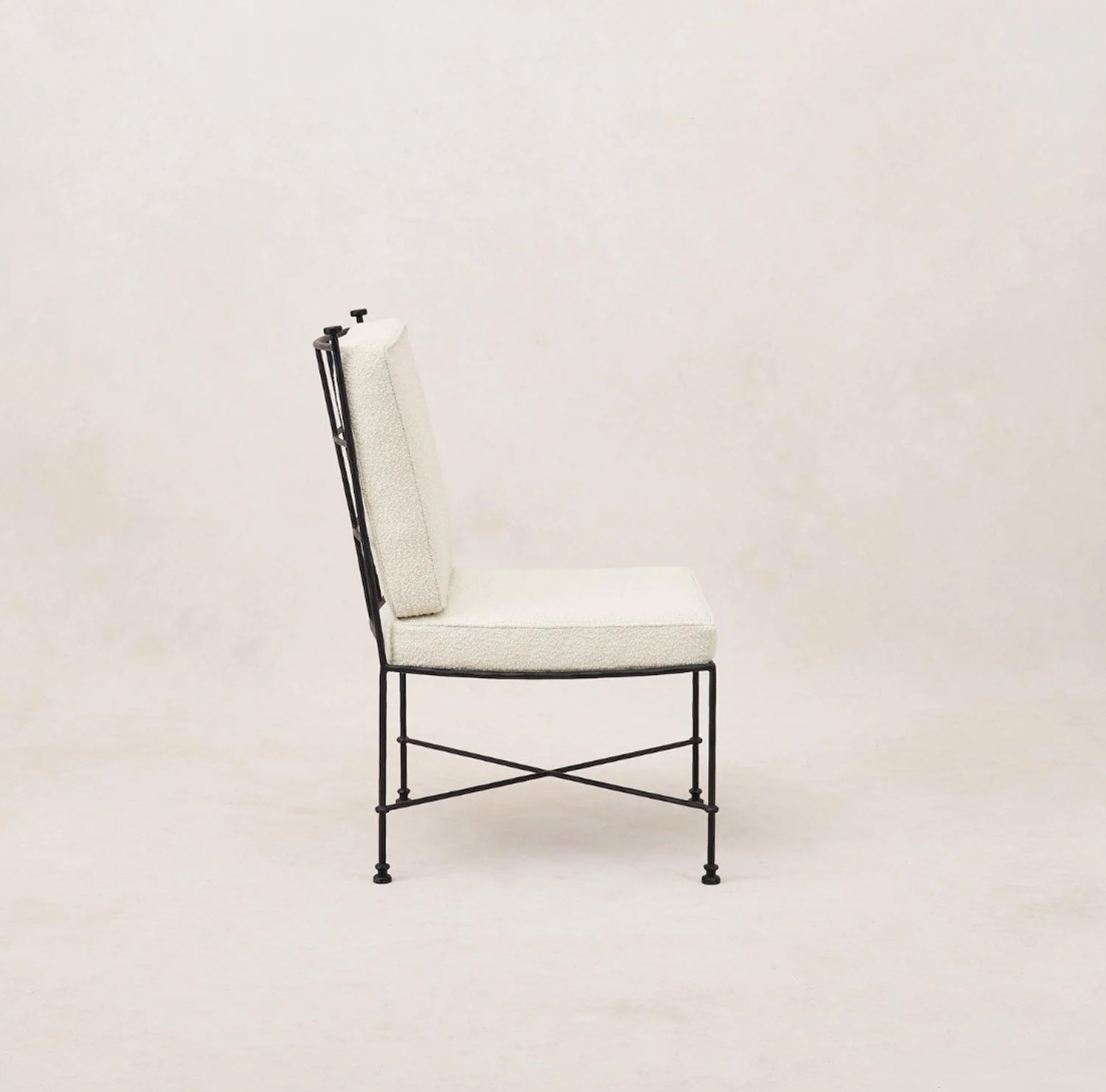 Provence Outdoor Armless Boucle Dining Chair