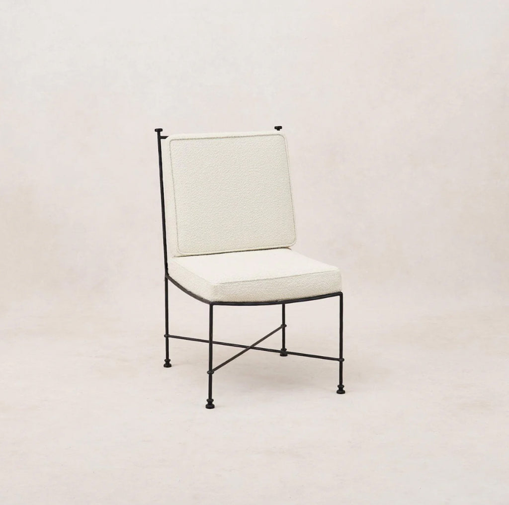 Provence Outdoor Armless Boucle Dining Chair