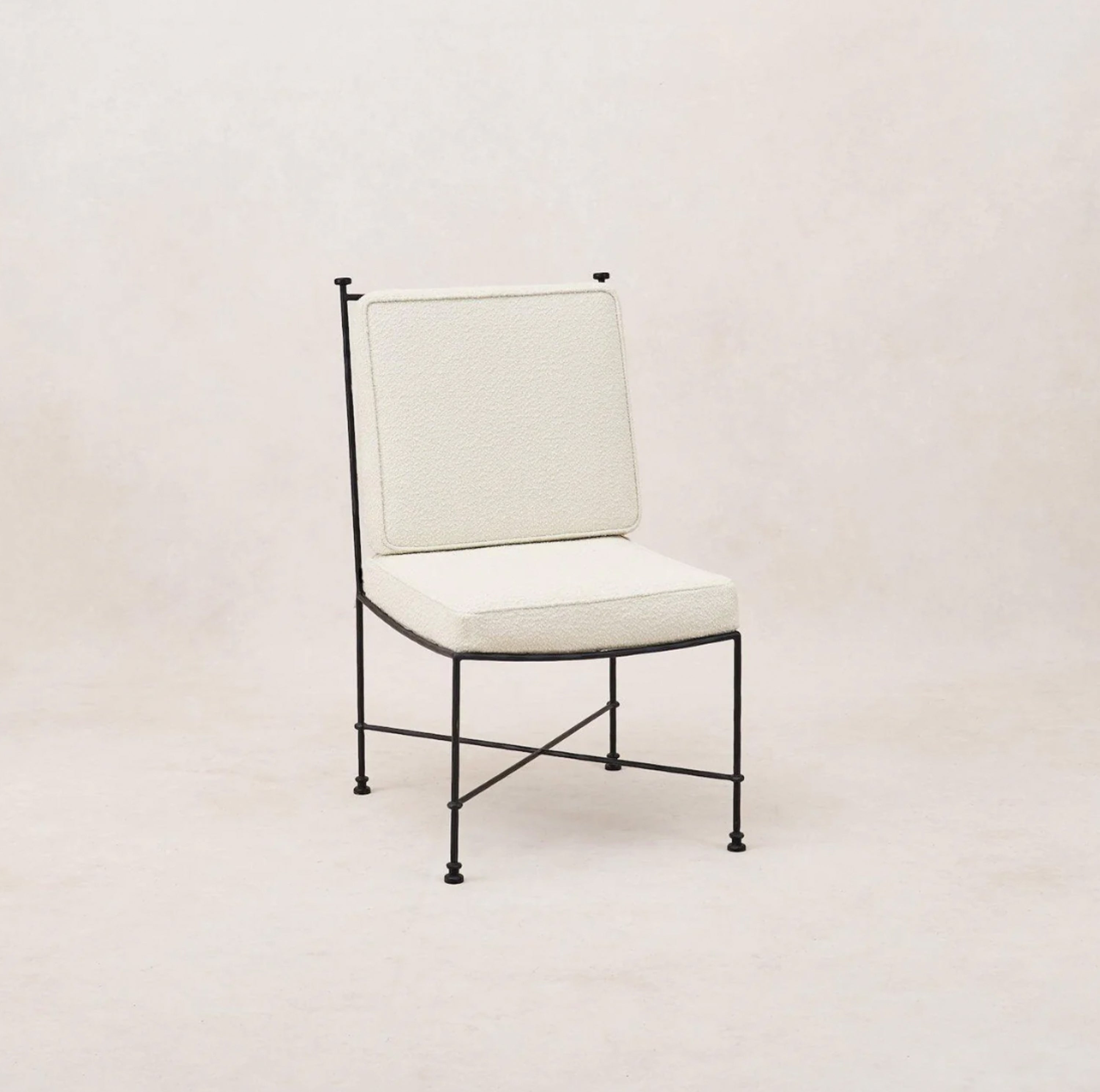 Provence Outdoor Armless Boucle Dining Chair