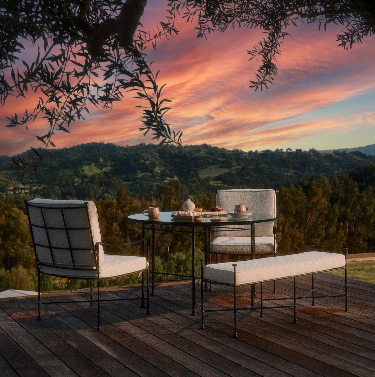 Provence Outdoor Bench