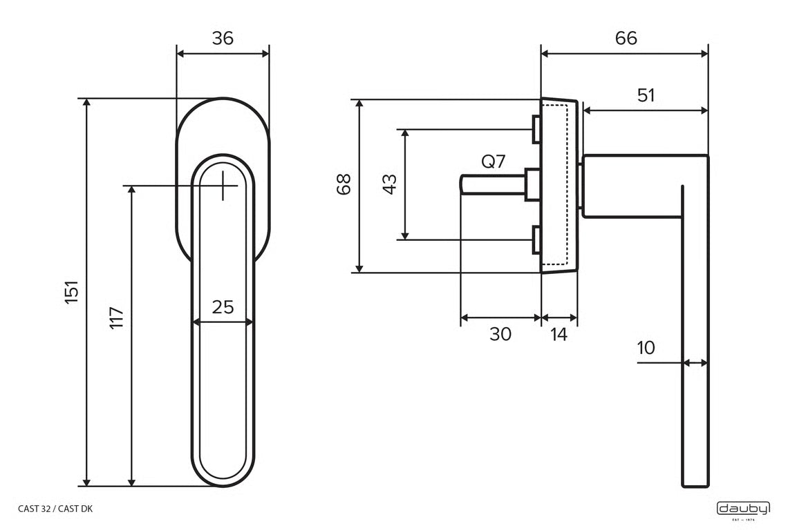 Window Handle PHCAST 32