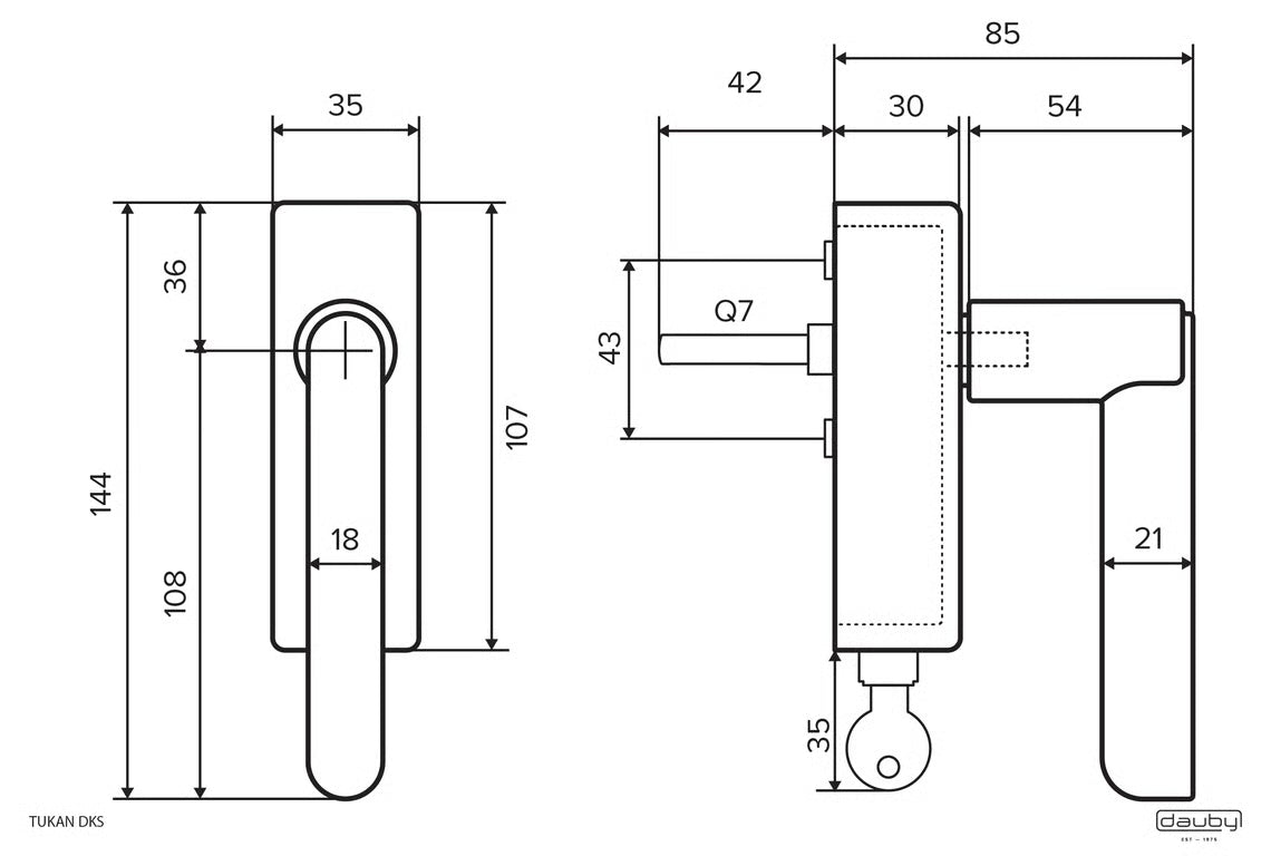 Window Handle PHTUKAN DKS, Security