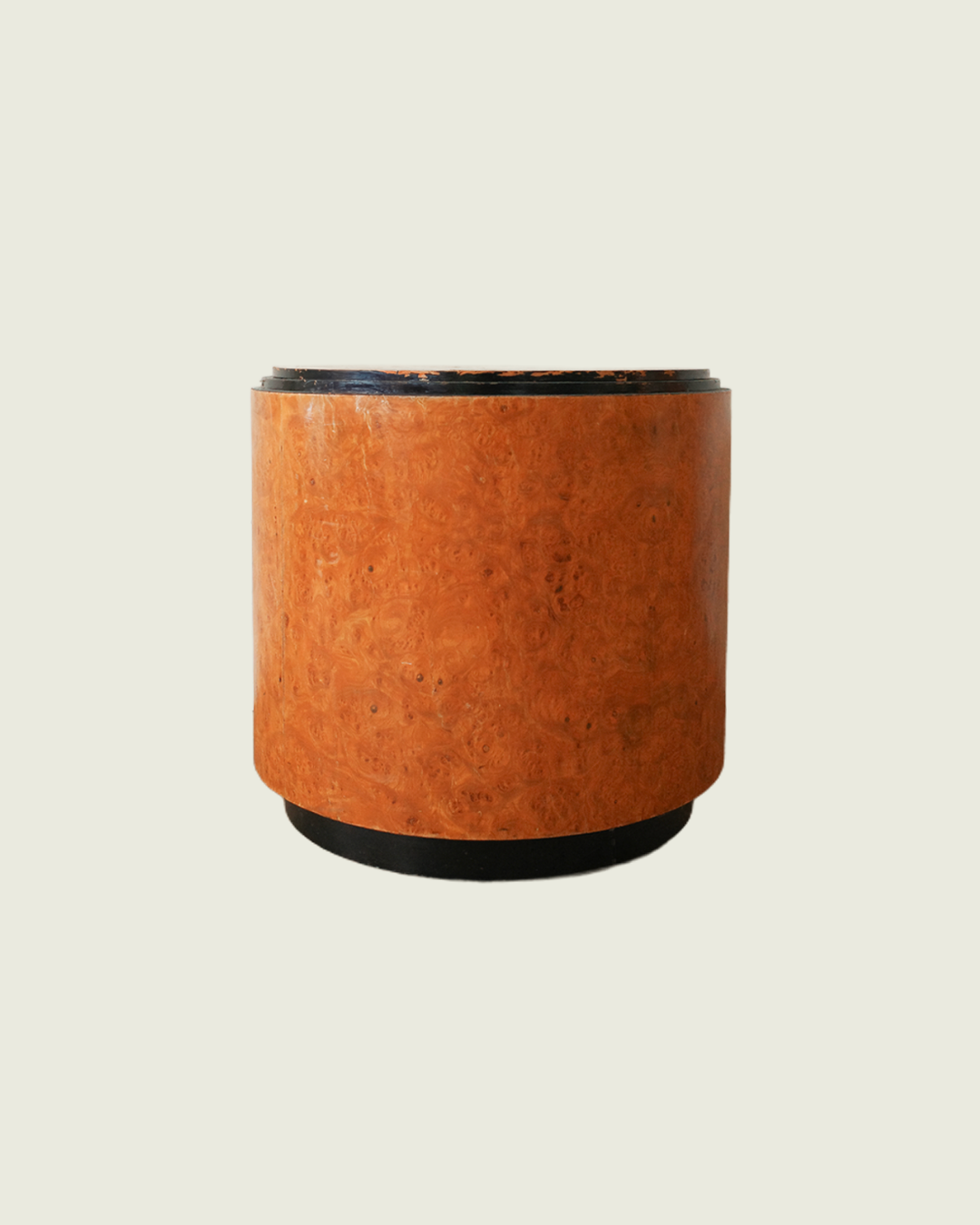 Burl Drum Side Table