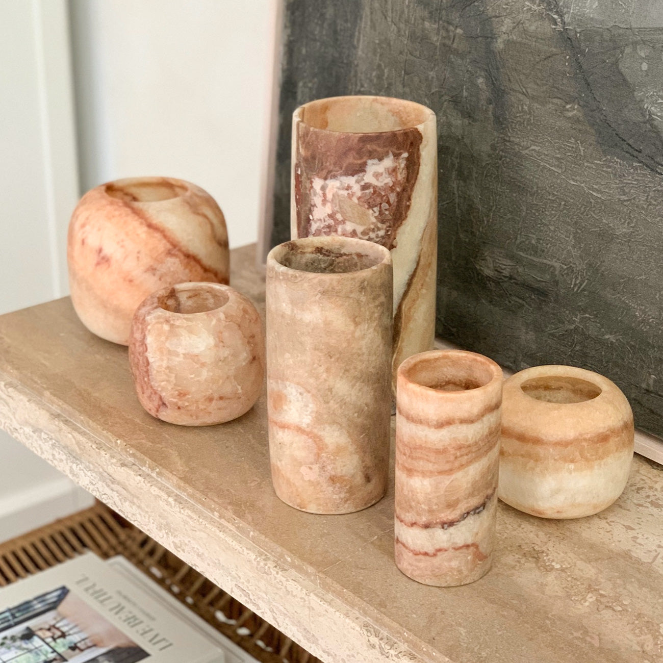 Amber Alabaster Curra Vase