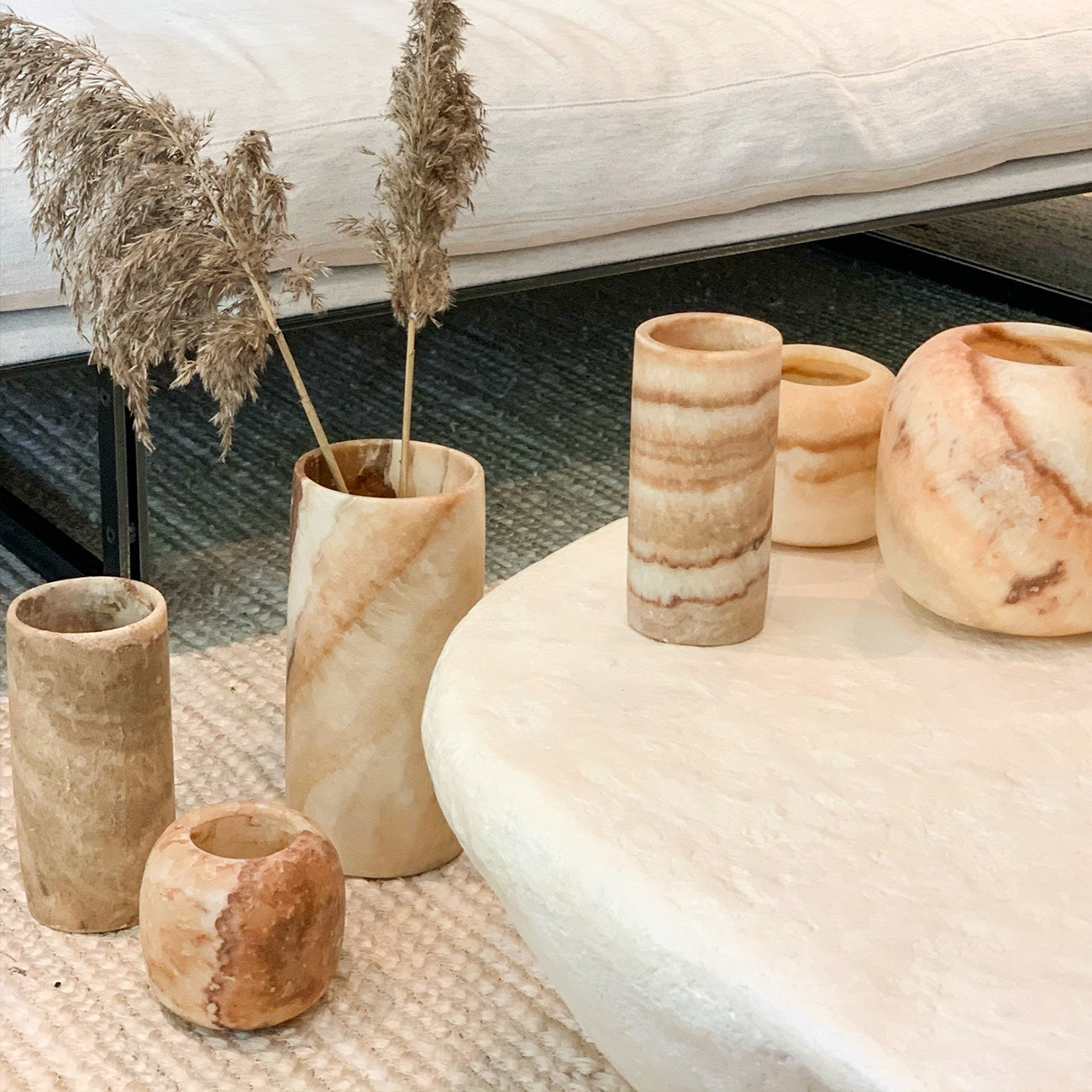 Amber Alabaster Curra Vase