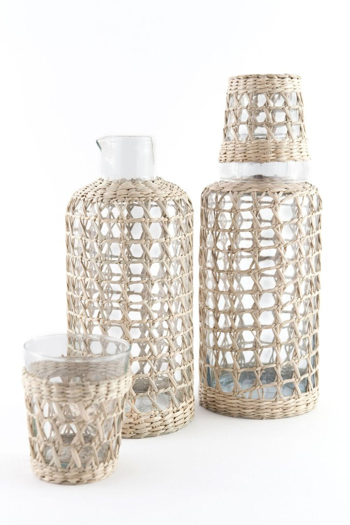 Seagrass Cage Carafe