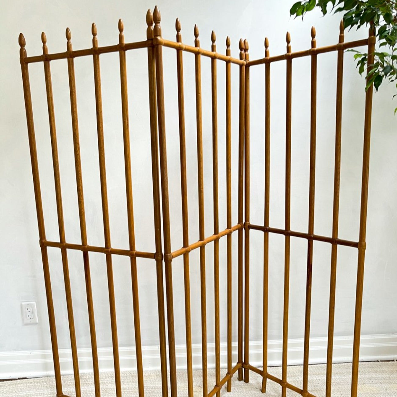 Wooden Dowel Room Divider